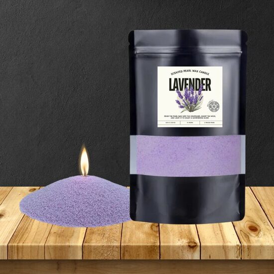 Pearl Wax Loose Candle Lavender